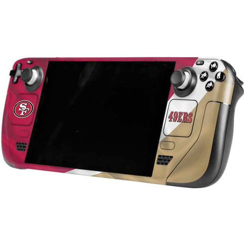 NFL San Francisco 49ers Steam Deck Handheld Gaming Computer Skin